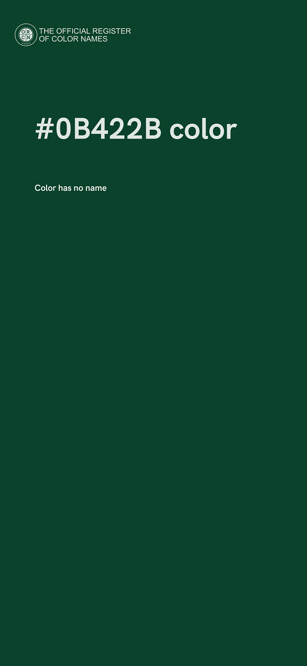 #0B422B color image