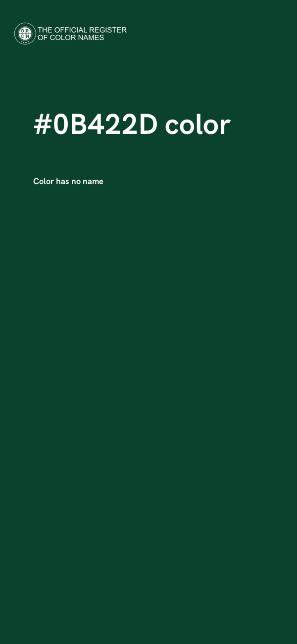 #0B422D color image