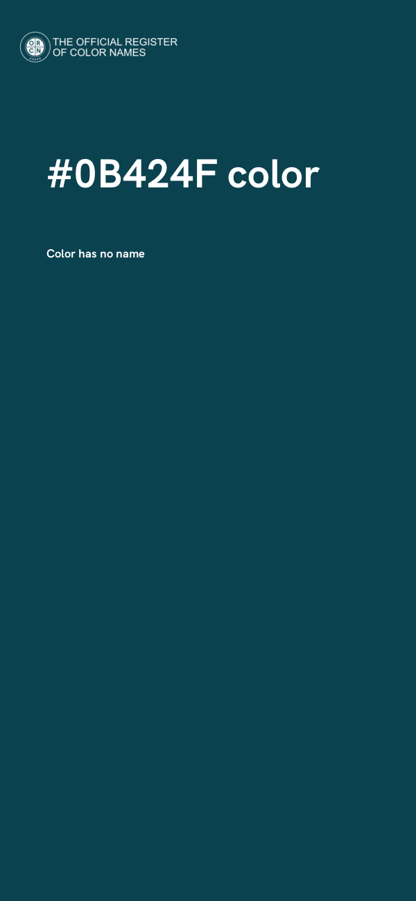 #0B424F color image