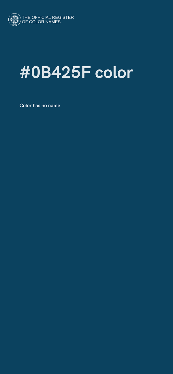 #0B425F color image