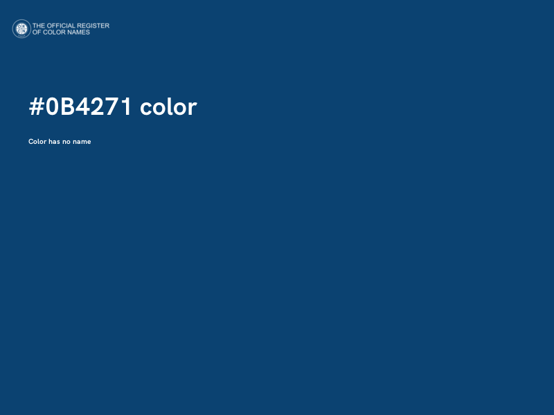 #0B4271 color image