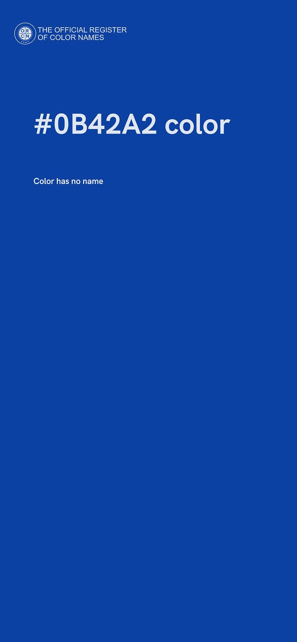 #0B42A2 color image
