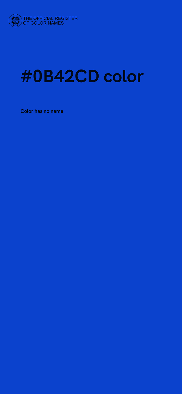 #0B42CD color image
