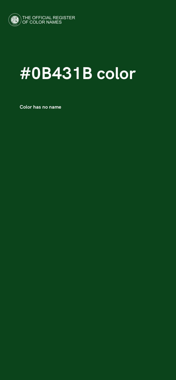 #0B431B color image