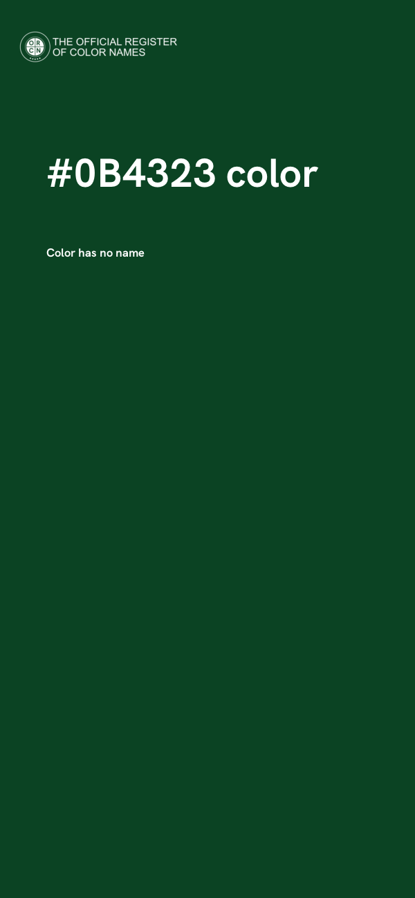 #0B4323 color image
