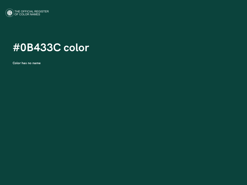 #0B433C color image