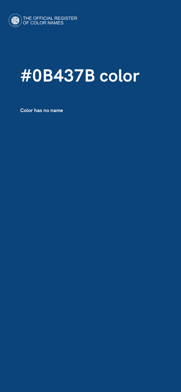 #0B437B color image