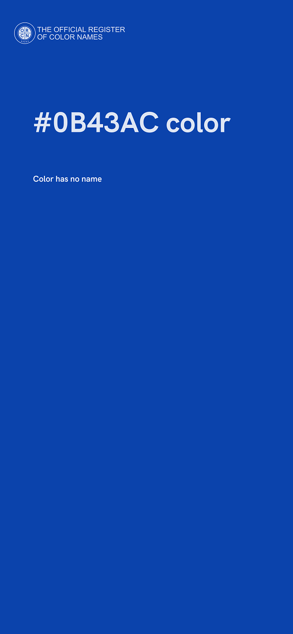 #0B43AC color image