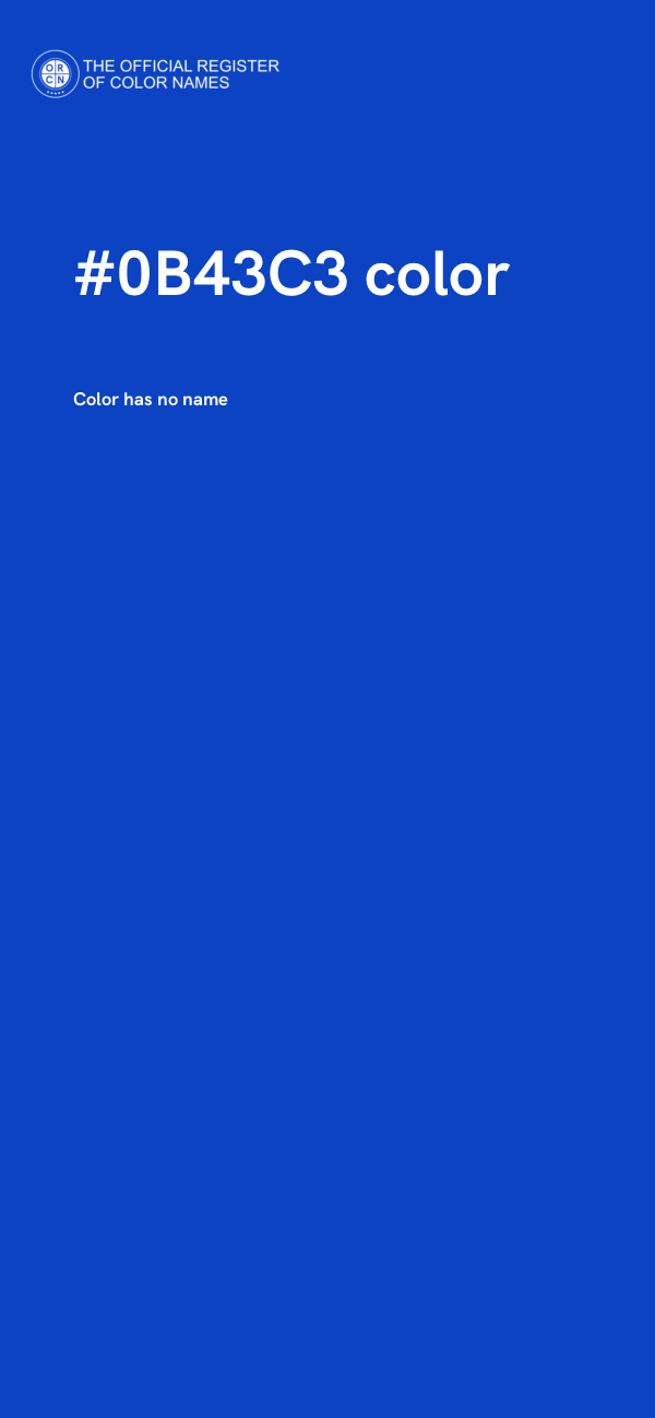 #0B43C3 color image