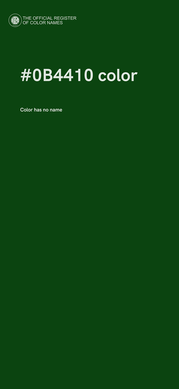 #0B4410 color image