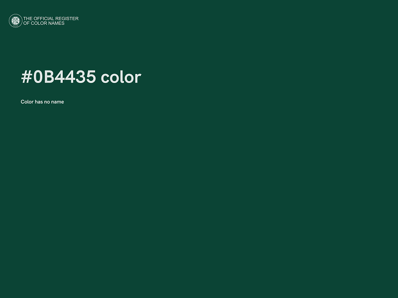 #0B4435 color image