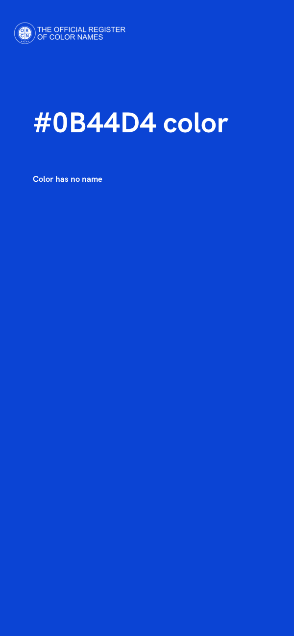 #0B44D4 color image