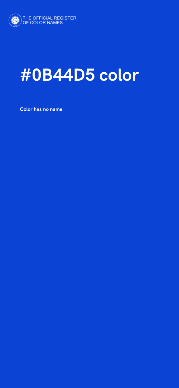 #0B44D5 color image
