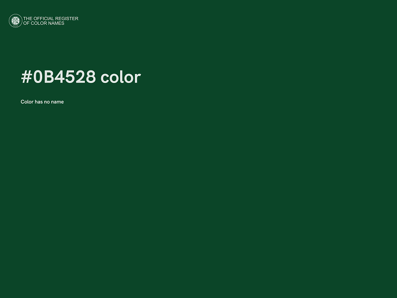 #0B4528 color image