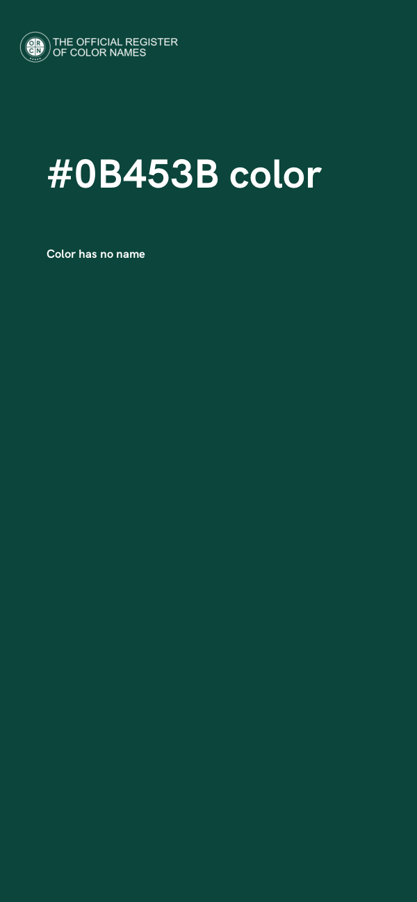 #0B453B color image