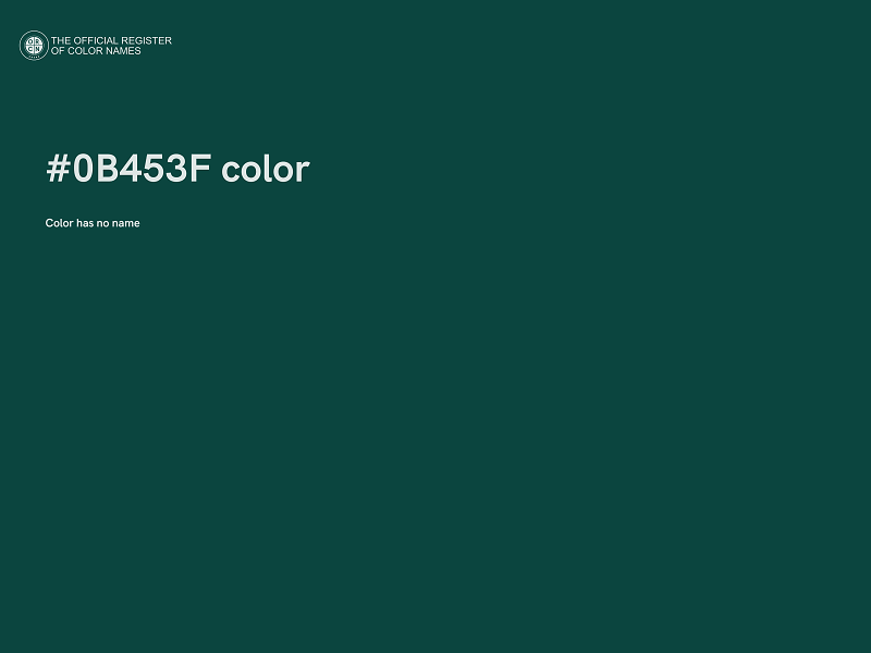 #0B453F color image