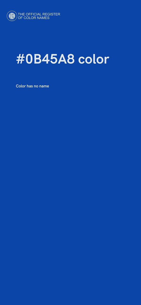 #0B45A8 color image