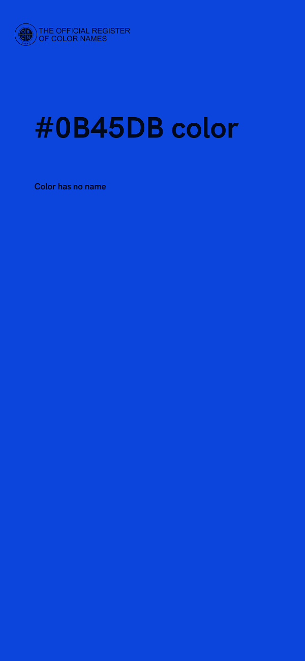 #0B45DB color image