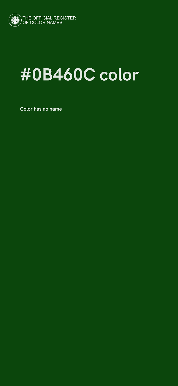 #0B460C color image