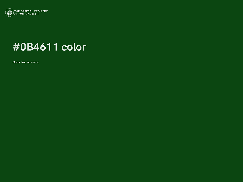 #0B4611 color image