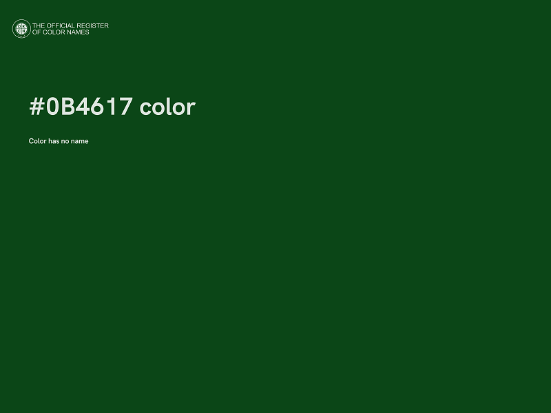 #0B4617 color image