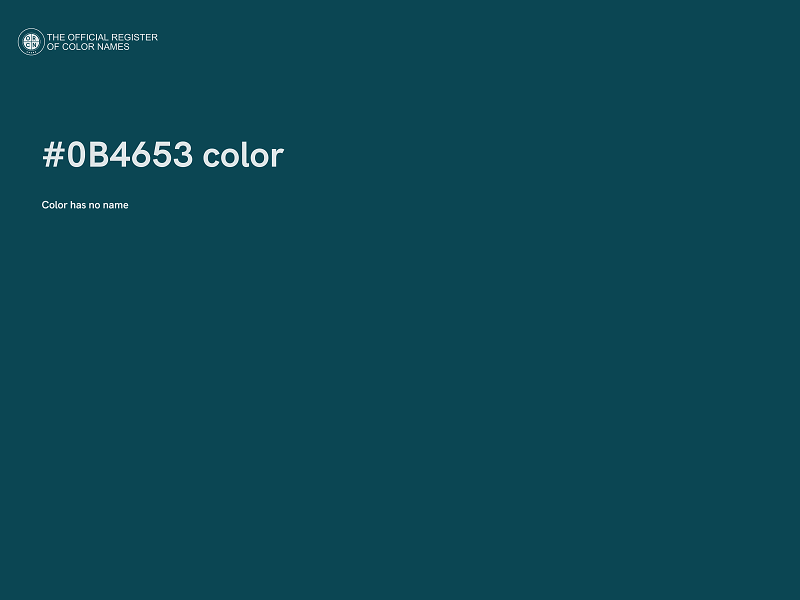 #0B4653 color image