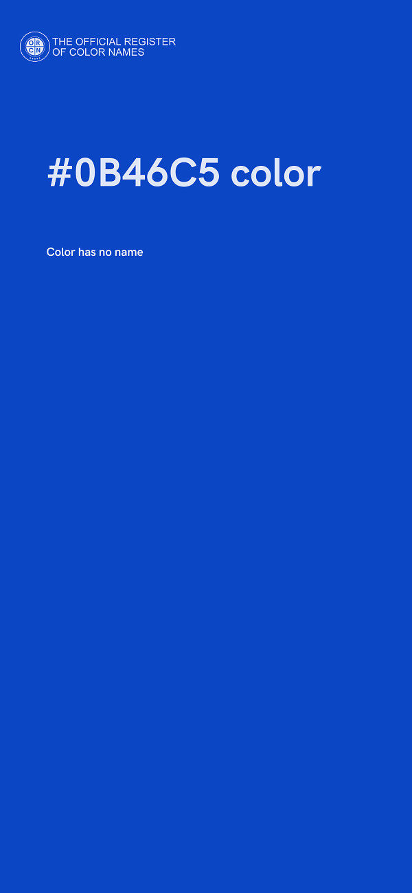 #0B46C5 color image