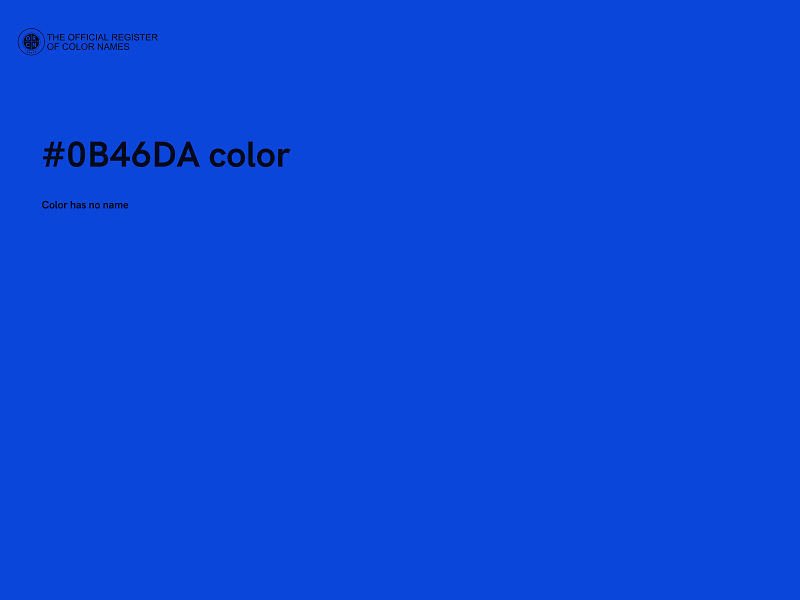 #0B46DA color image