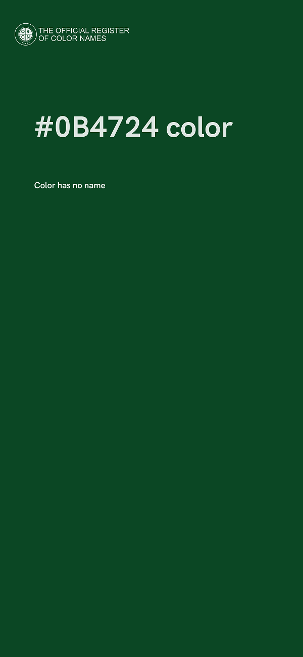 #0B4724 color image