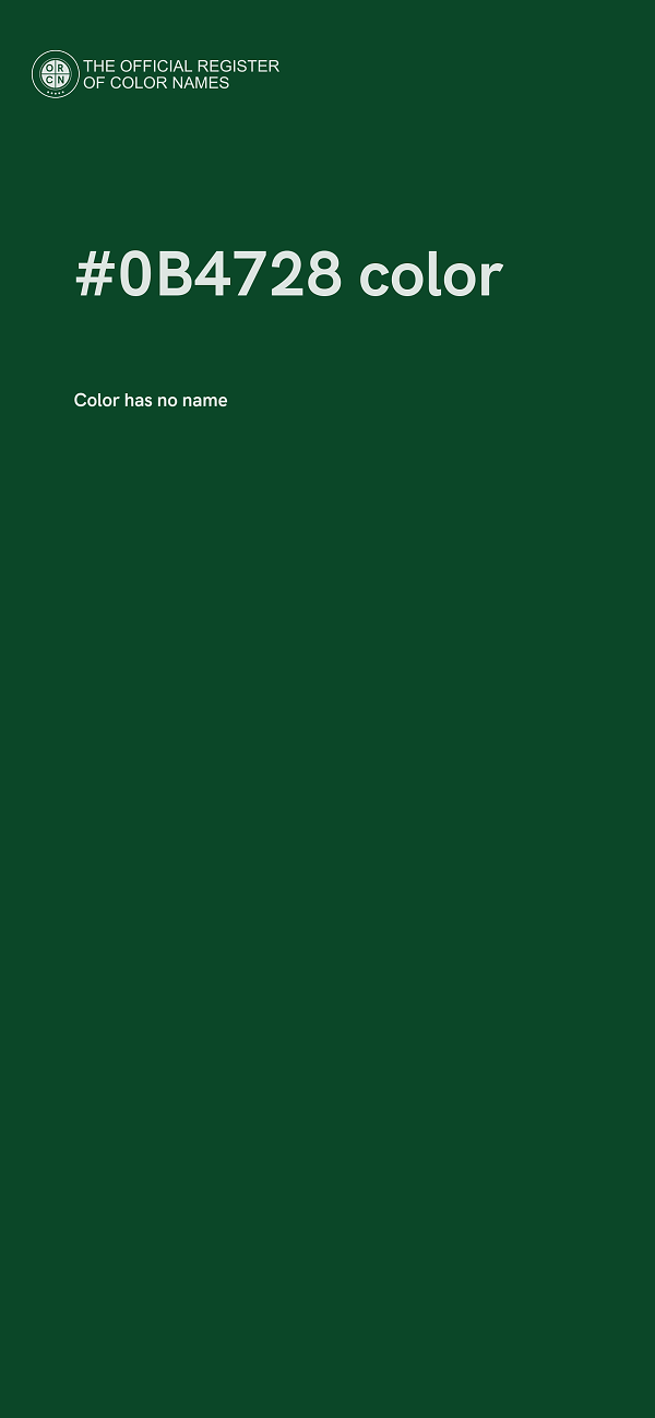 #0B4728 color image