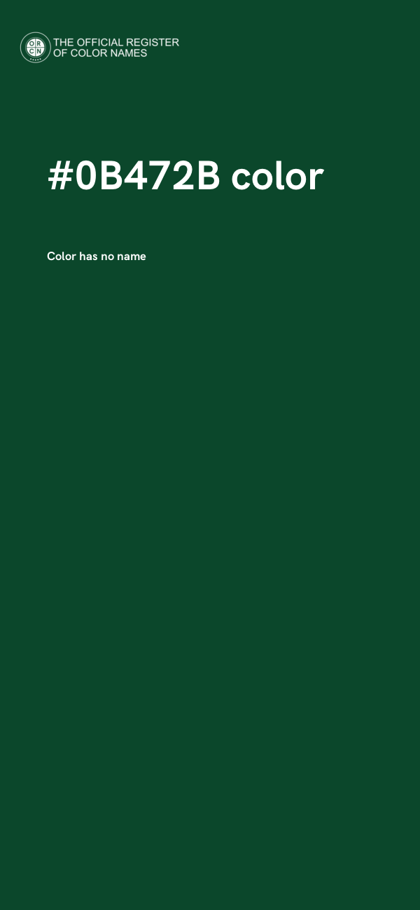 #0B472B color image