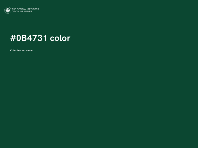#0B4731 color image