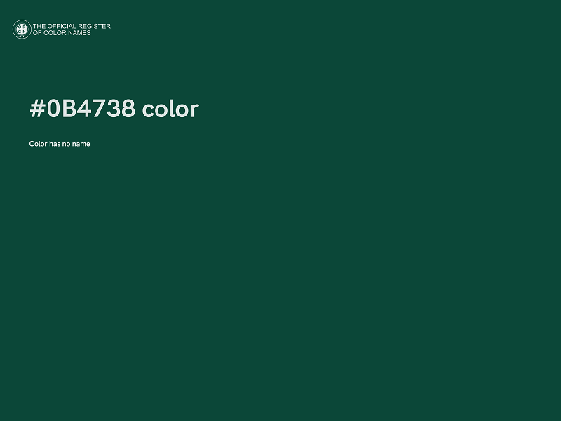 #0B4738 color image