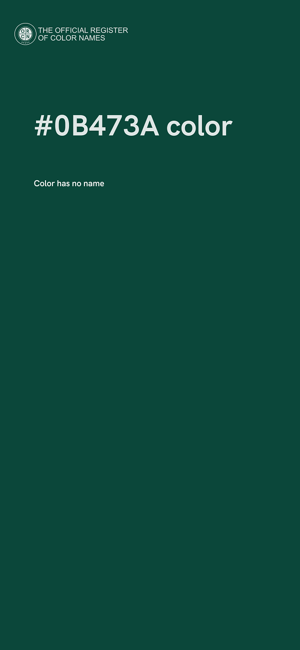 #0B473A color image