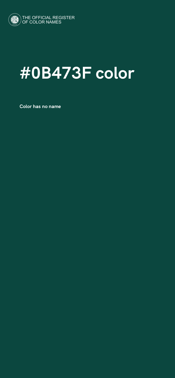 #0B473F color image