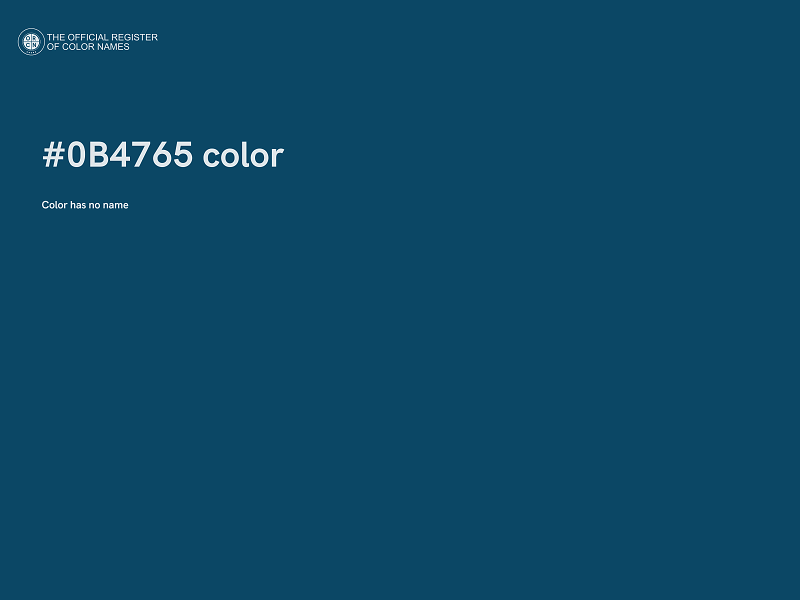 #0B4765 color image