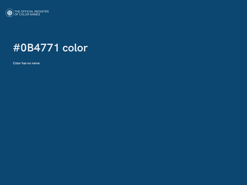 #0B4771 color image