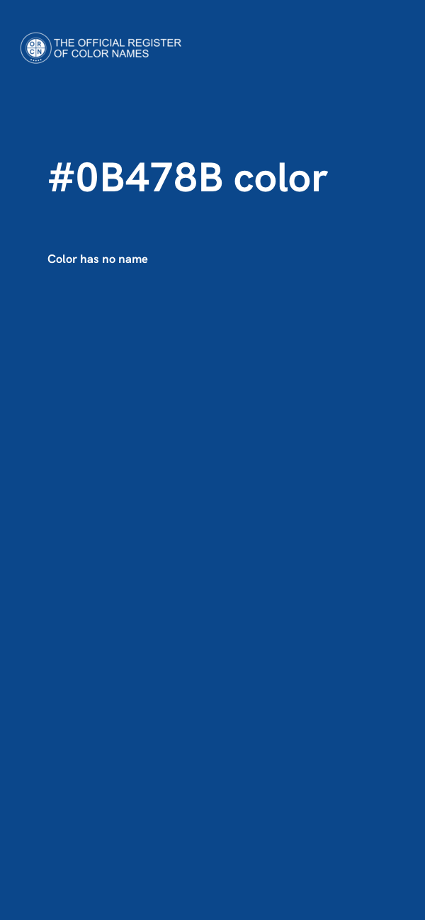 #0B478B color image