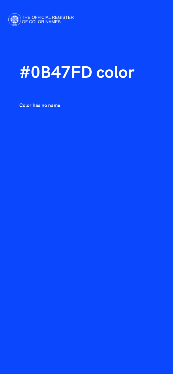 #0B47FD color image