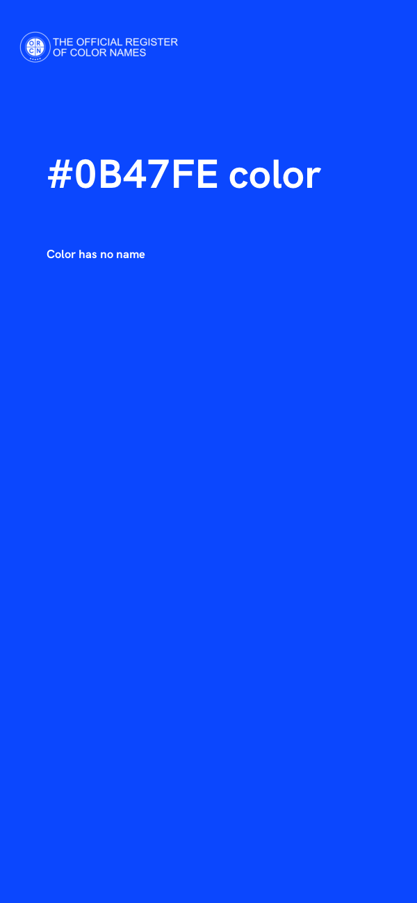 #0B47FE color image