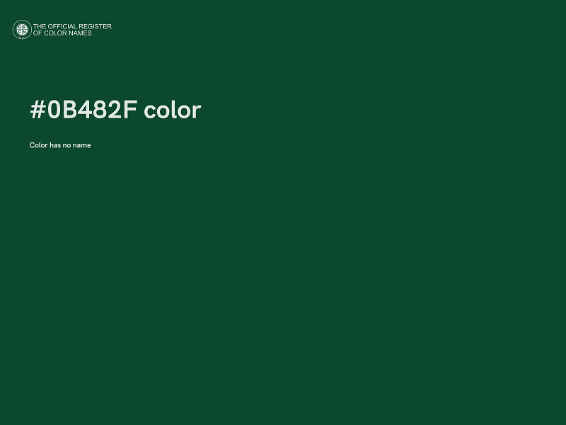 #0B482F color image