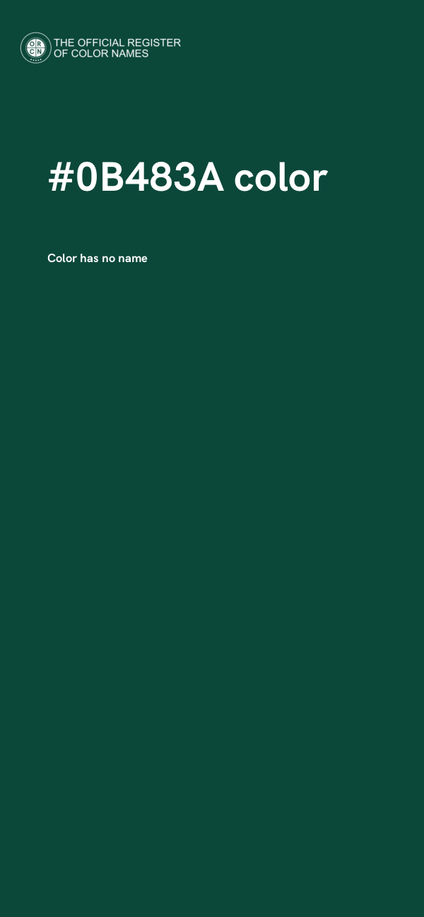 #0B483A color image