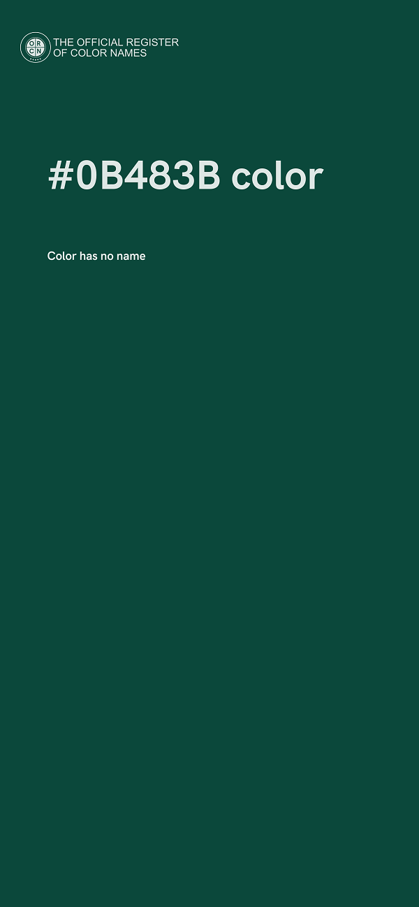 #0B483B color image