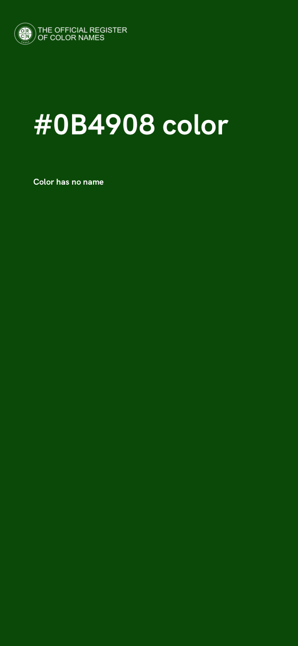 #0B4908 color image