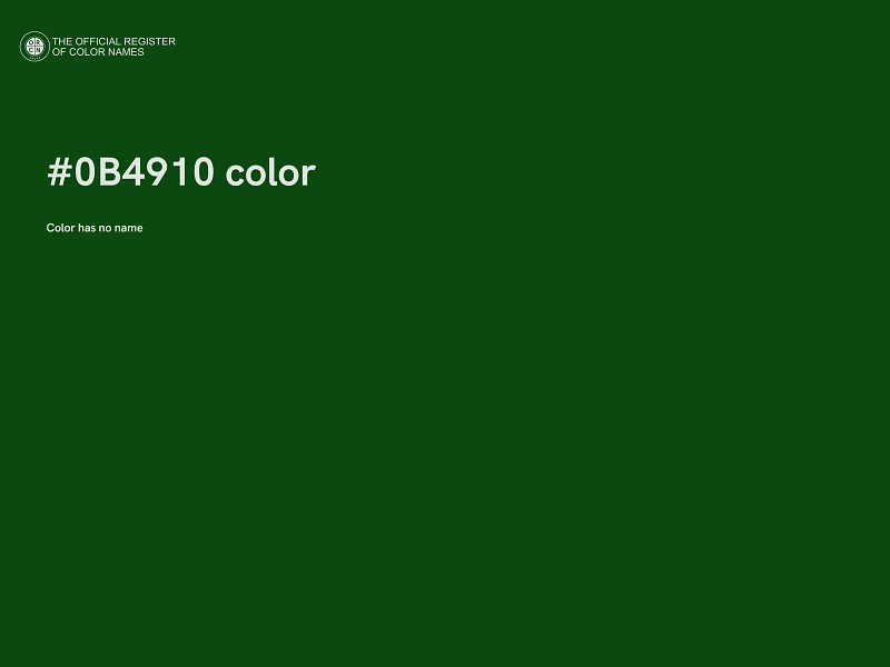 #0B4910 color image