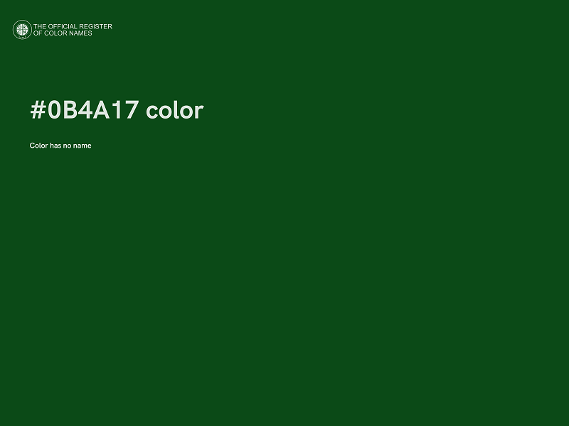 #0B4A17 color image