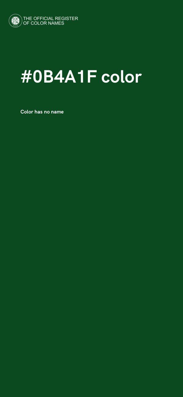 #0B4A1F color image