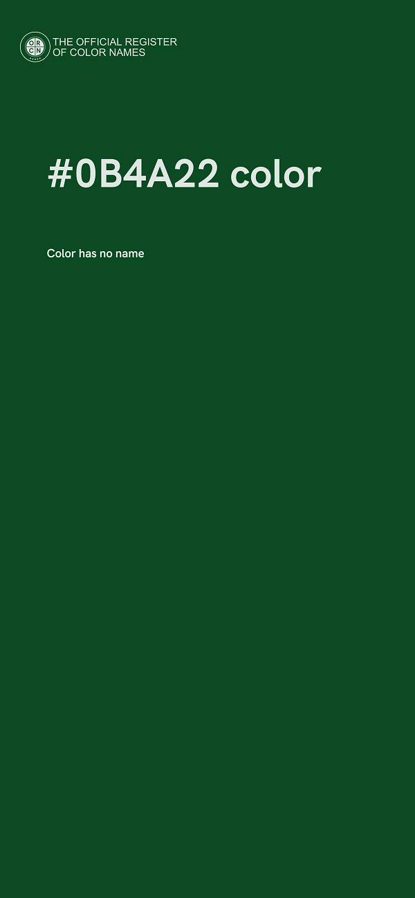 #0B4A22 color image