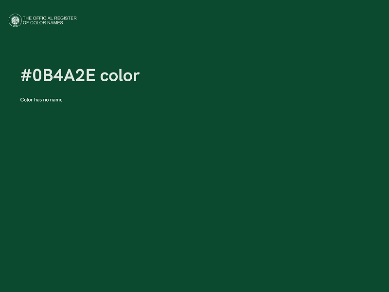 #0B4A2E color image