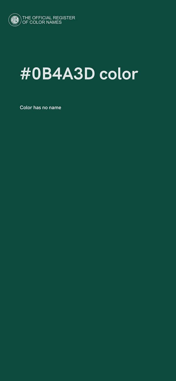#0B4A3D color image